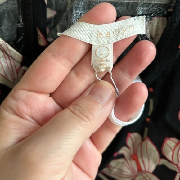 Anthropologie Harlyn Audria Black Multicolour Floral Jumpsuit Size L - Picture 6 of 7